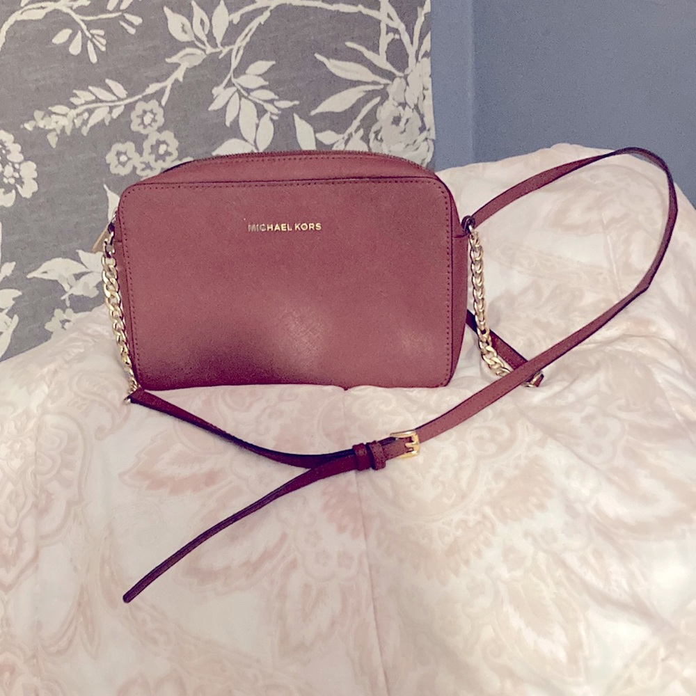 Michael Kors Maroon Crossbody purse
